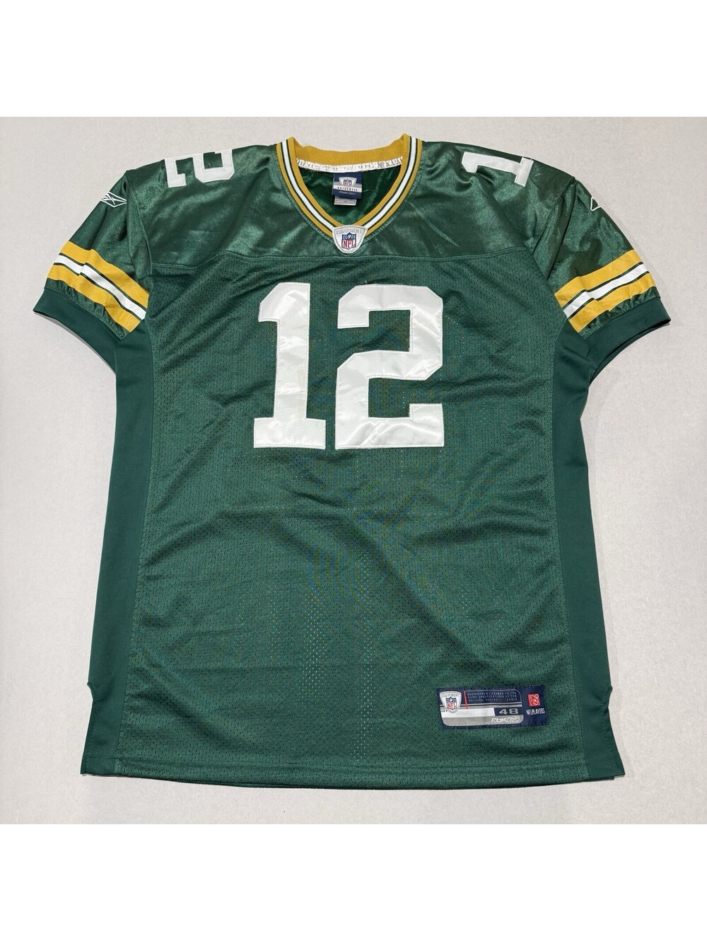 Vintage Green Bay Packers Aaron Rodgers #12 Jersey Size 48 On-Field Reebok Men’s
